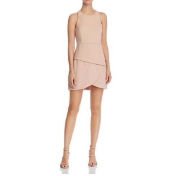 BCBGMAXAZRIA Women's Asymmetrical Mini Dress - Picture 4 of 4
